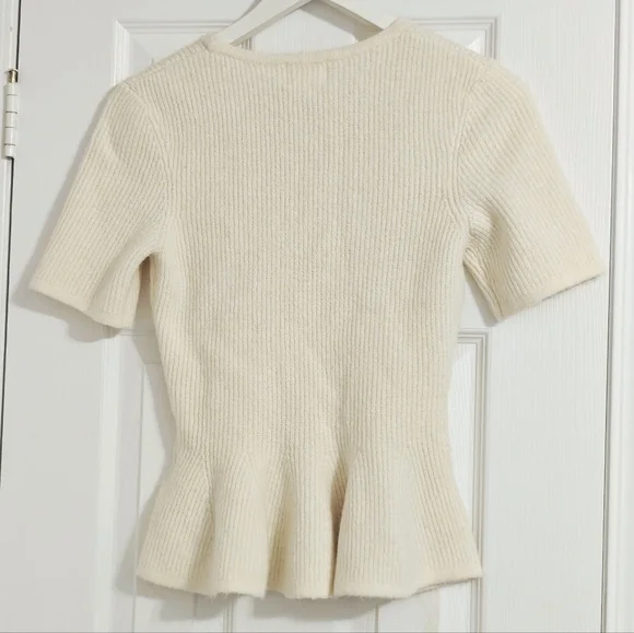 H&M Rib Knit Peplum Top - Picture 2 of 4